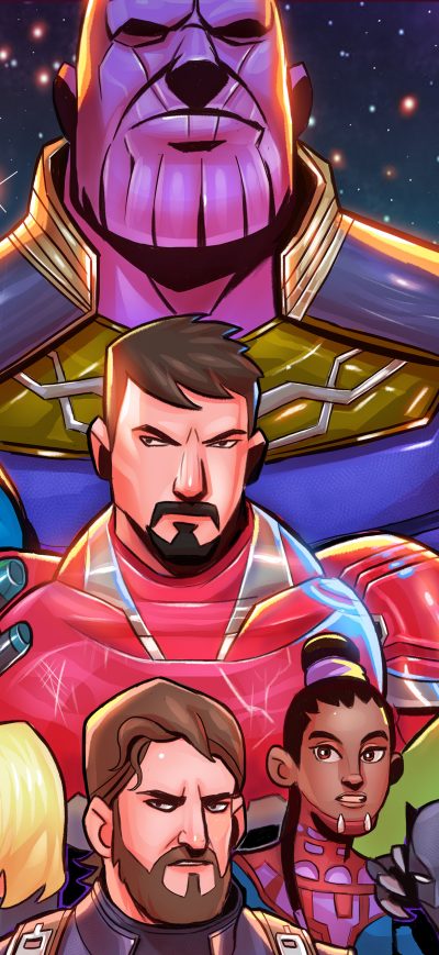Fond d'écran iPhone Avengers Infinity War Superheroes Artwork