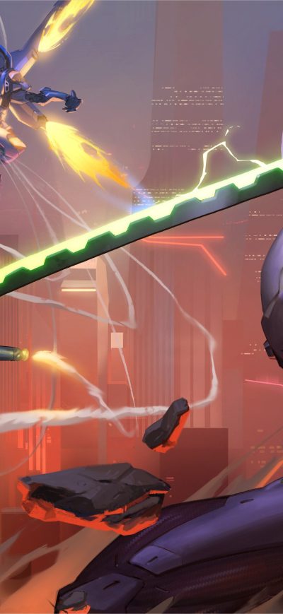 Fond d'écran iPhone Genji Overwatch Video Game 4k