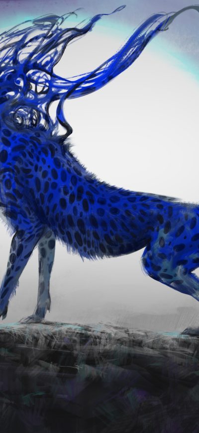Fond d'écran iPhone Cheetah Digital Concept Art