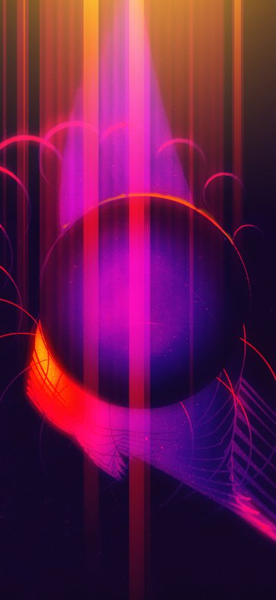 Fond d'écran iPhone Abstract Dark Lights Creating Shapes 4k