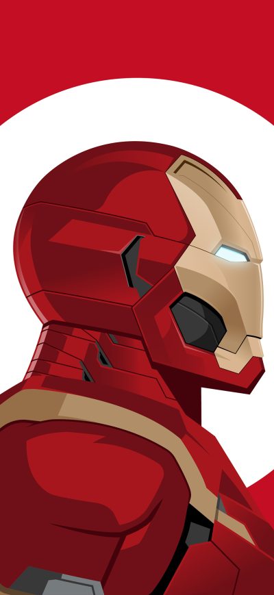 Fond d'écran iPhone Iron Man Minimal 4k