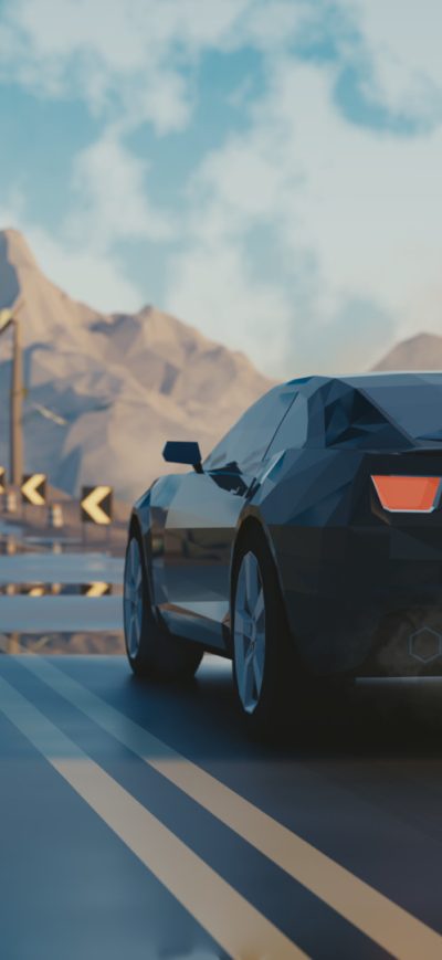 Fond d'écran iPhone Low Poly Chevrolet Camaro