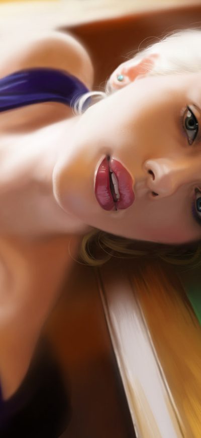 Fond d'écran iPhone Scarlett Johansson Drawing