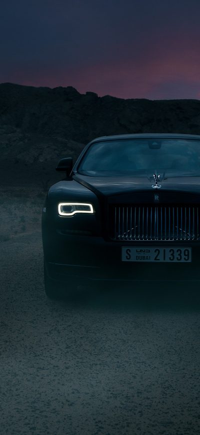 Fond d'écran iPhone Rolls Royce Wraith Black Badge