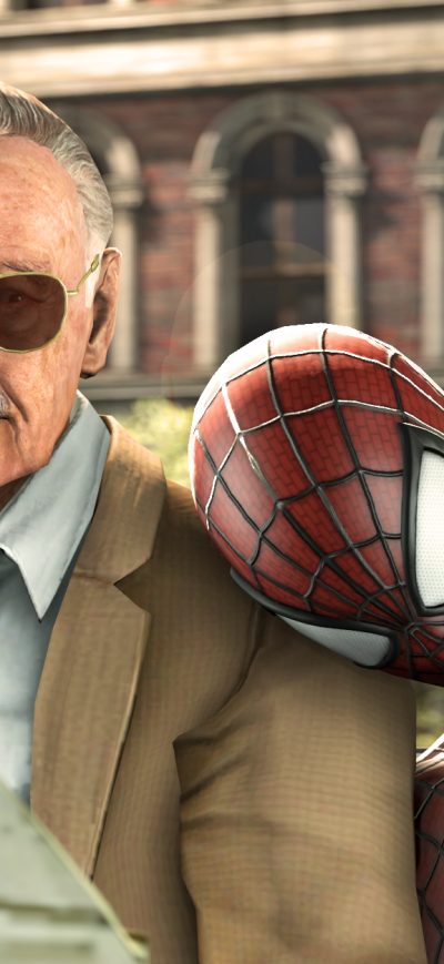 Fond d'écran iPhone Stan Lee And Spiderman