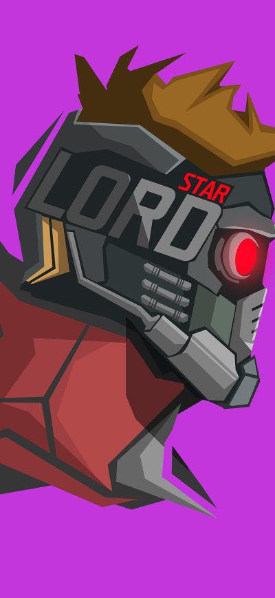 Fond d'écran iPhone Star Lord Minimalism 8k