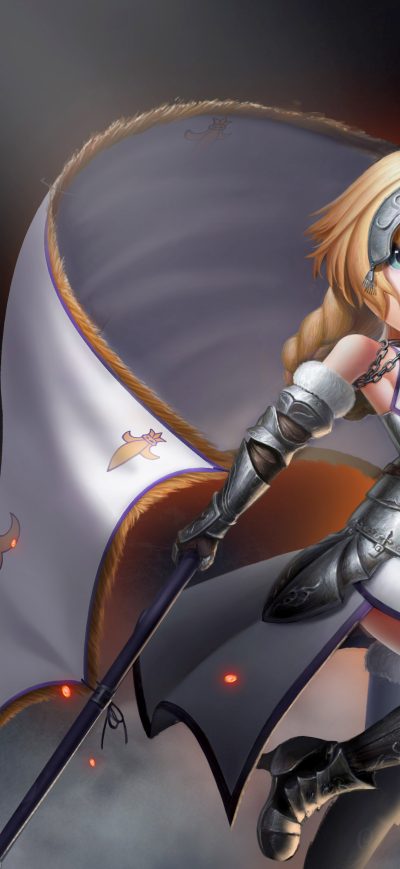 Fond d'écran iPhone Woman Warrior Little Girl Fate Grand Order Artwork