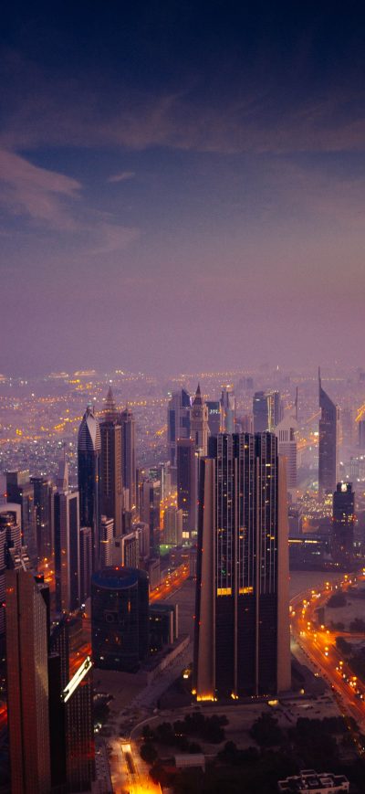 Fond d'écran iPhone Dubai Sunrise City 5k
