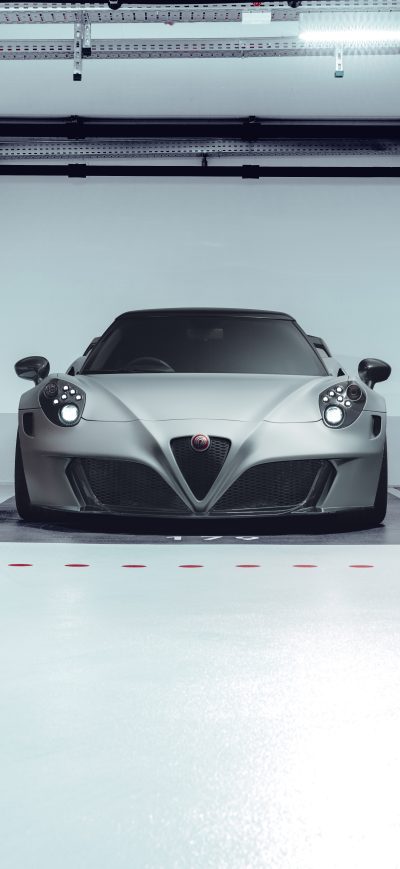 Fond d'écran iPhone 2020 Alfa Romeo 4C Nemesis Pogea Racing Front 10k