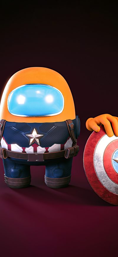 Fond d'écran iPhone Captain America Among Us 5k