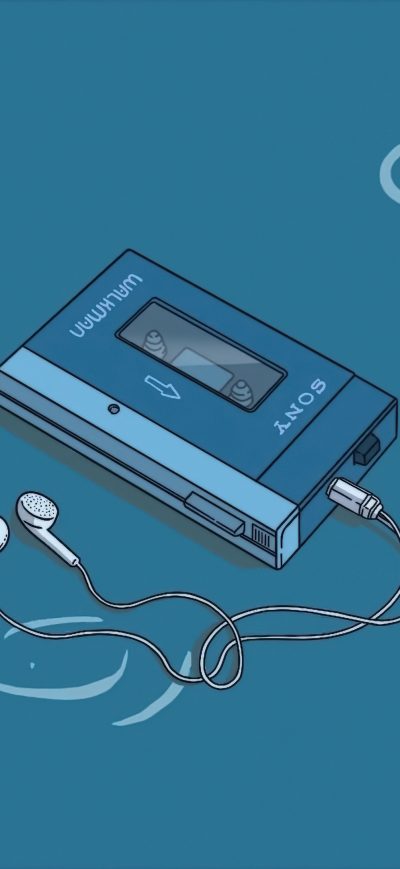 Fond d'écran iPhone Sony Walkman Minimal 4k