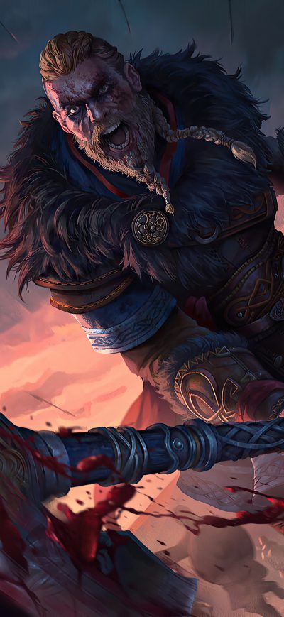 Fond d'écran iPhone Assassins Creed Valhalla Eivor