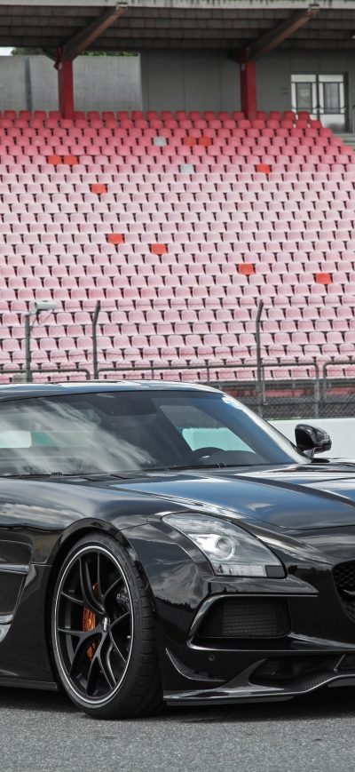 Fond d'écran iPhone Mercedes Benz SLS 63 AMG Black Series 2017