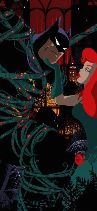Fond d'écran iPhone Batman And Posin Ivy In The Animated Series