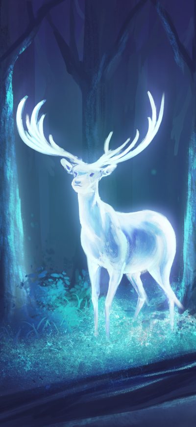 Fond d'écran iPhone Deer Fantasy Artwork