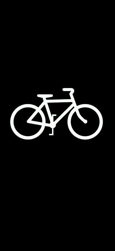 Fond d'écran iPhone Bicycle Dark Black Minimal 4k