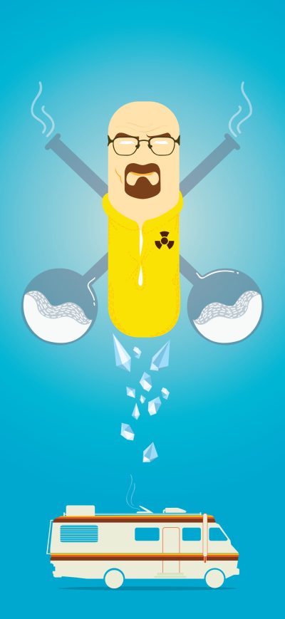 Fond d'écran iPhone Walter White Breaking Bad Capsule Minimal 4k