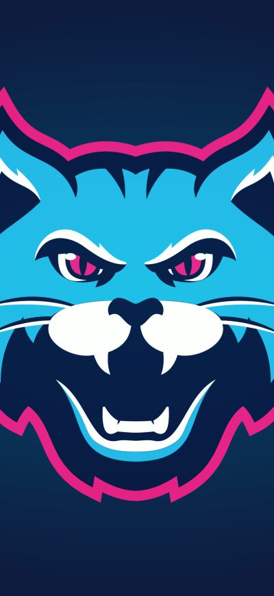 Fond d'écran Cat Logo Minimal 4k sur iPhone