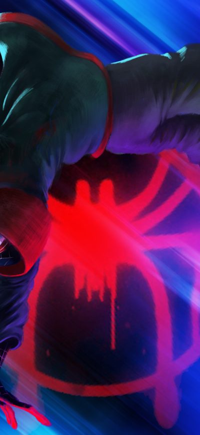 Fond d'écran iPhone Spider Man Into The Spider Verse Illustration