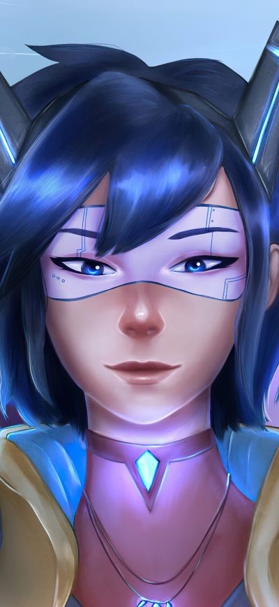 Fond d'écran iPhone Cyberpunk Girl Segorol 4k