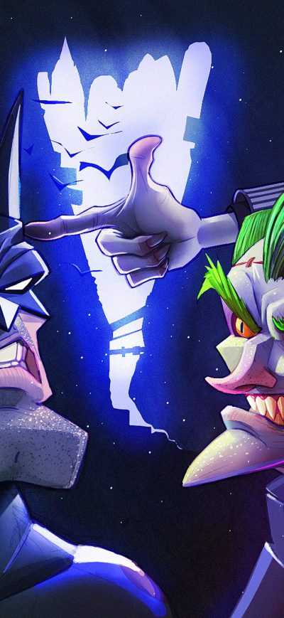 Fond d'écran iPhone Joker And Batman Artwork