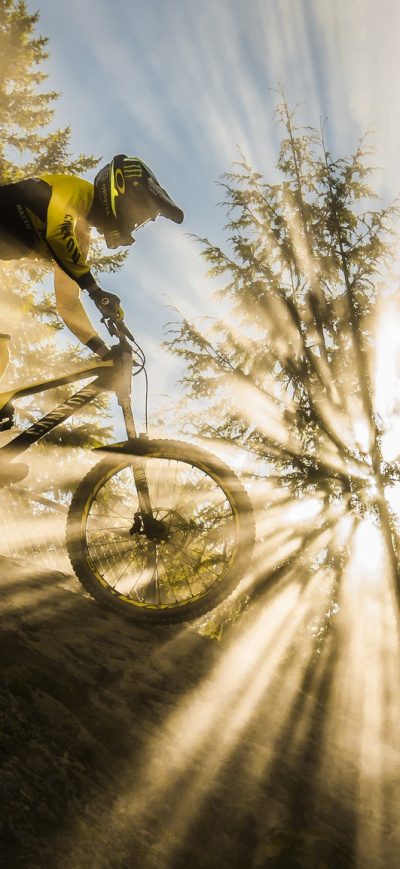 Fond d'écran iPhone Mountain Bike Sunbeam