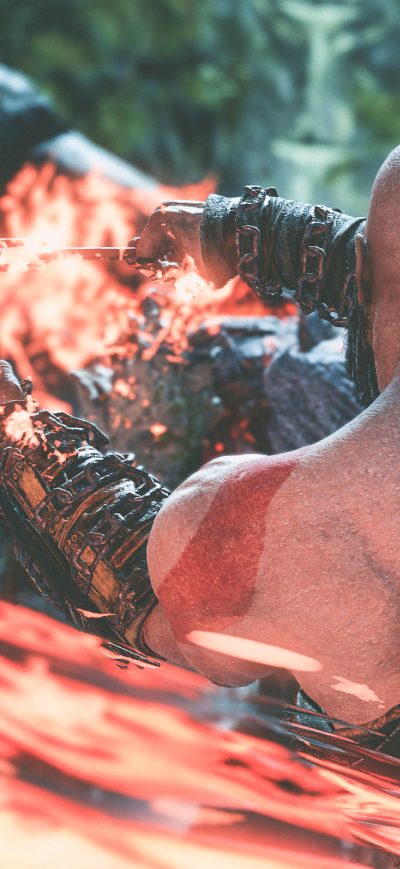 Fond d'écran iPhone 4k Kratos God Of War