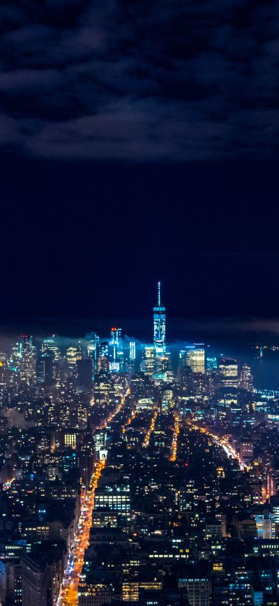 Fond d'écran iPhone Skycrappers Buildings Lights Night View
