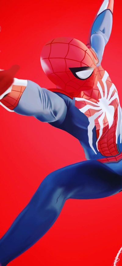 Fond d'écran iPhone Spiderman PS4 Fan Art 4k