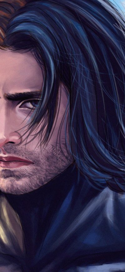 Fond d'écran iPhone Captain America Long Hair Artwork