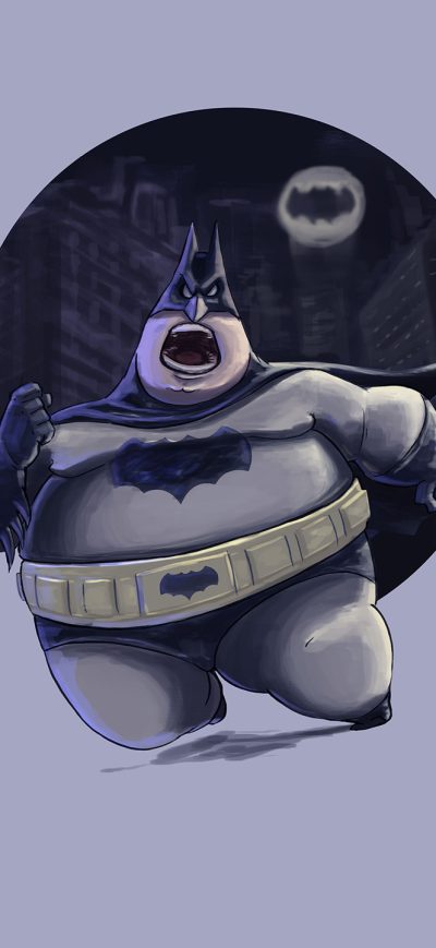 Fond d'écran iPhone Fatty Funny Batman