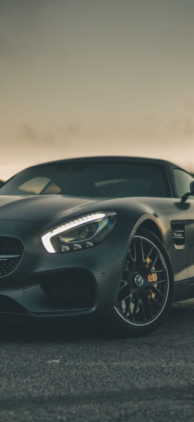 Fond d'écran iPhone Black Mercedes Benz Amg GT 5k
