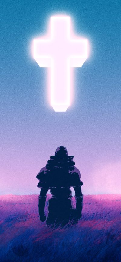 Fond d'écran iPhone Synthwave