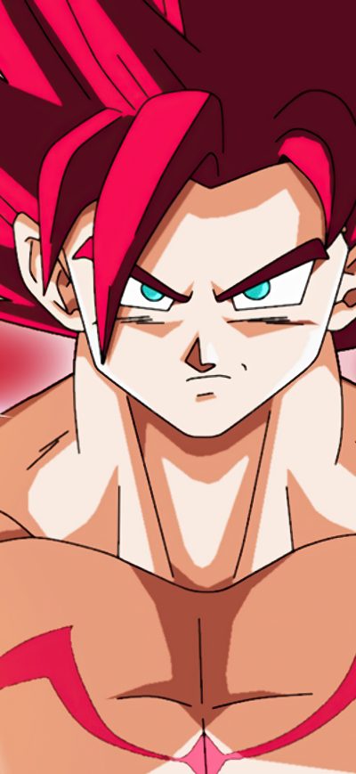 Fond d'écran iPhone Dragon Ball Super Goku Super Saiyan God 4k