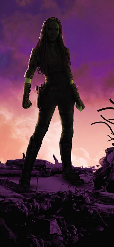 Fond d'écran iPhone Gamora Guardians Of The Galaxy Vol 3 Minimal 4k