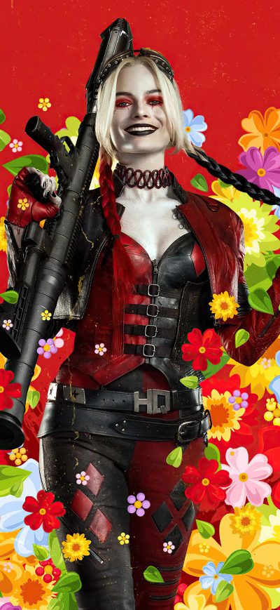 Fond d'écran iPhone Harley Quinn The Suicide Squad 8k