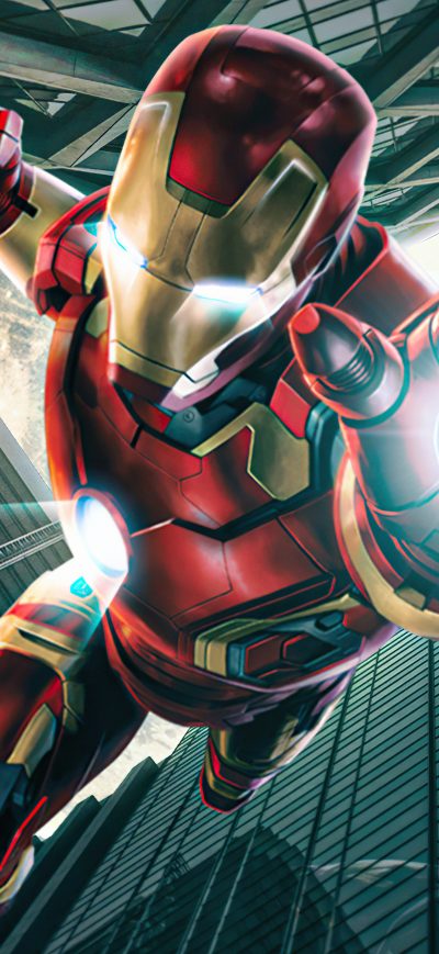 Fond d'écran iPhone Iron Man Going Down 5k