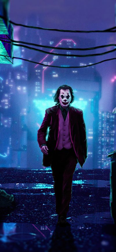 Fond d'écran iPhone Joker X Cyberpunk 2077 4k
