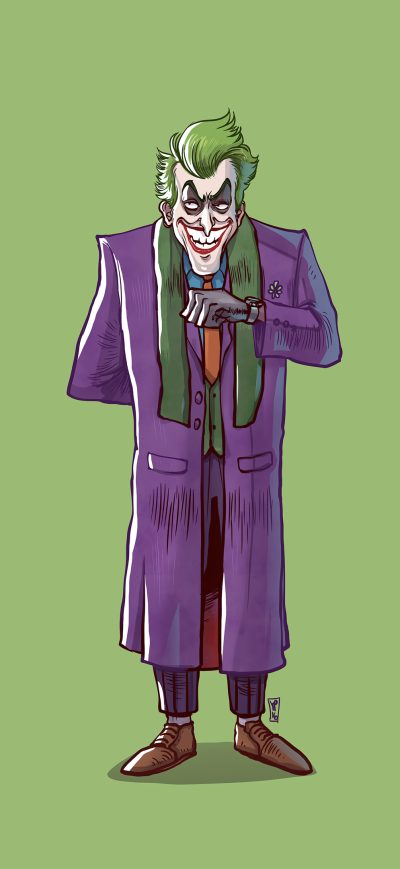 Fond d'écran iPhone Joker Standing Minimal 4k