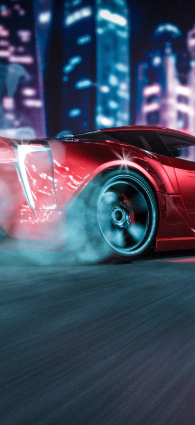 Fond d'écran iPhone Lexus LC 500 Drifting