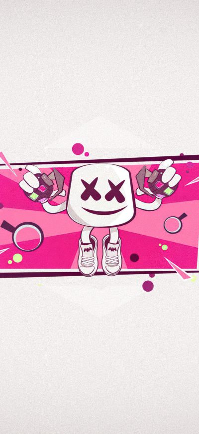 Fond d'écran iPhone Marshmello Minimal 4k