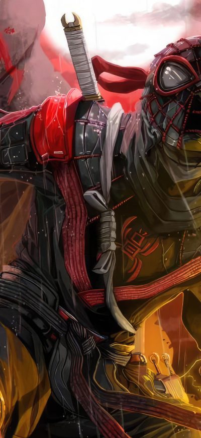Fond d'écran iPhone Sengoku Miles Morales