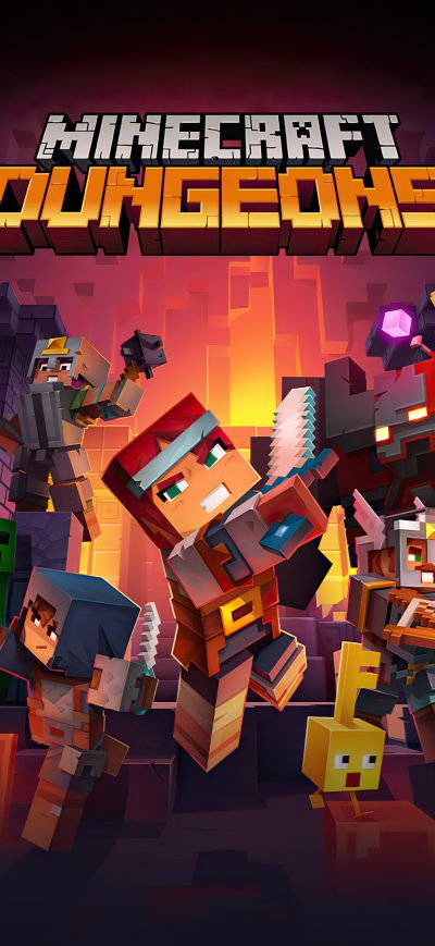 Fond d'écran iPhone Minecraft Dungeons 2020 4k