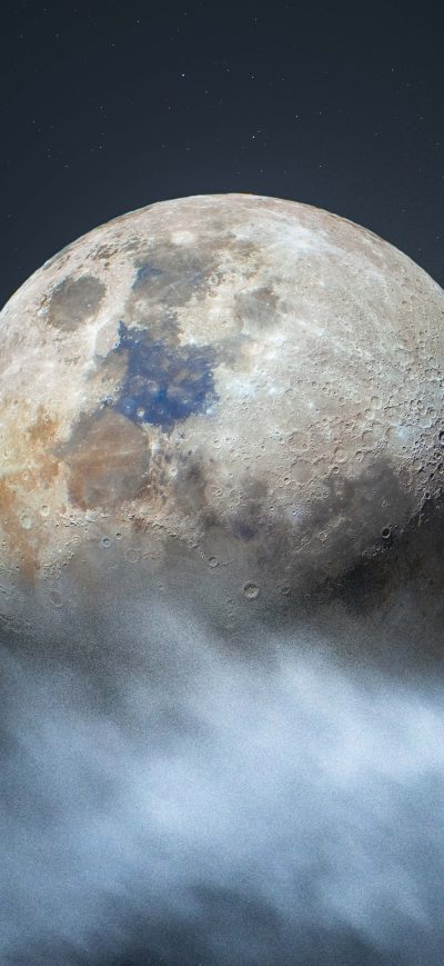 Fond d'écran iPhone Moon In Clouds 4k