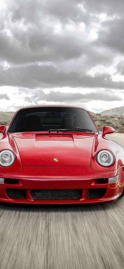 Fond d'écran iPhone Red Cherry Porsche 911 5k