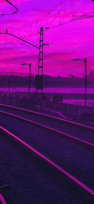 Fond d'écran iPhone Train Station Vapor