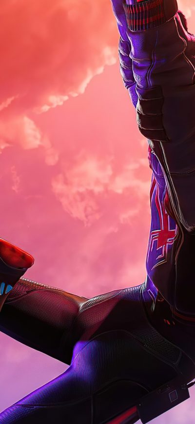 Fond d'écran iPhone Spiderman Miles Morales Hang It Here 4k