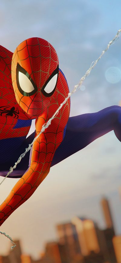 Fond d'écran iPhone Spider Verse Ps4 DLC 4K