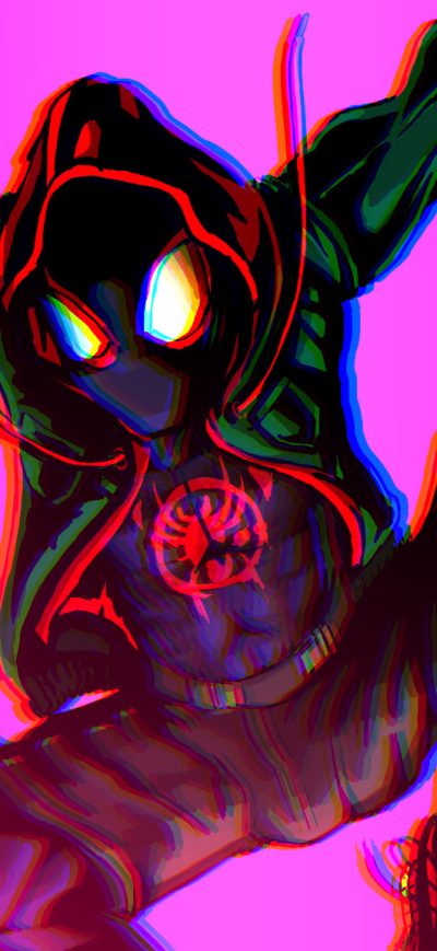 Fond d'écran iPhone Miles Spider Verse Art