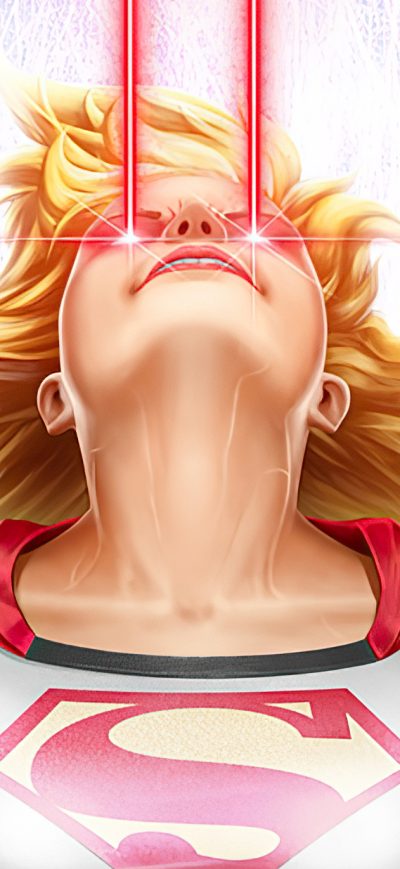 Fond d'écran iPhone Supergirl Laser Eye